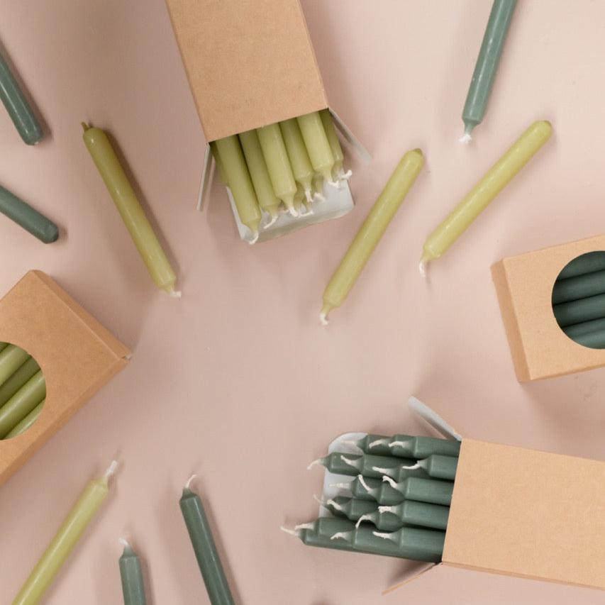 Stabkerze "Mini" 1,2x17,5cm verschiedene Farben - mahina