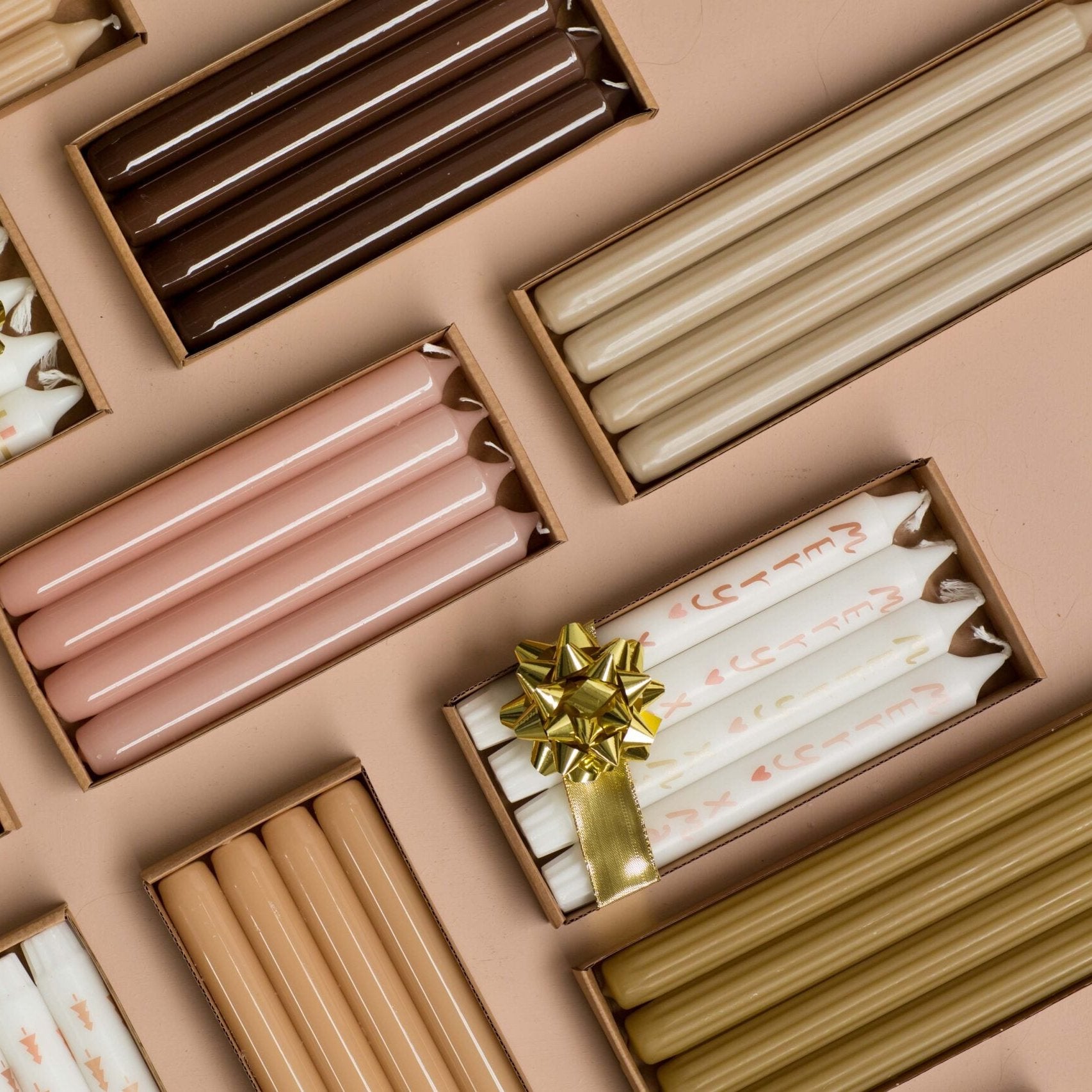 Tafelkerze "Hochglanz" 2,1x19cm in verschiedenen Farben - mahina