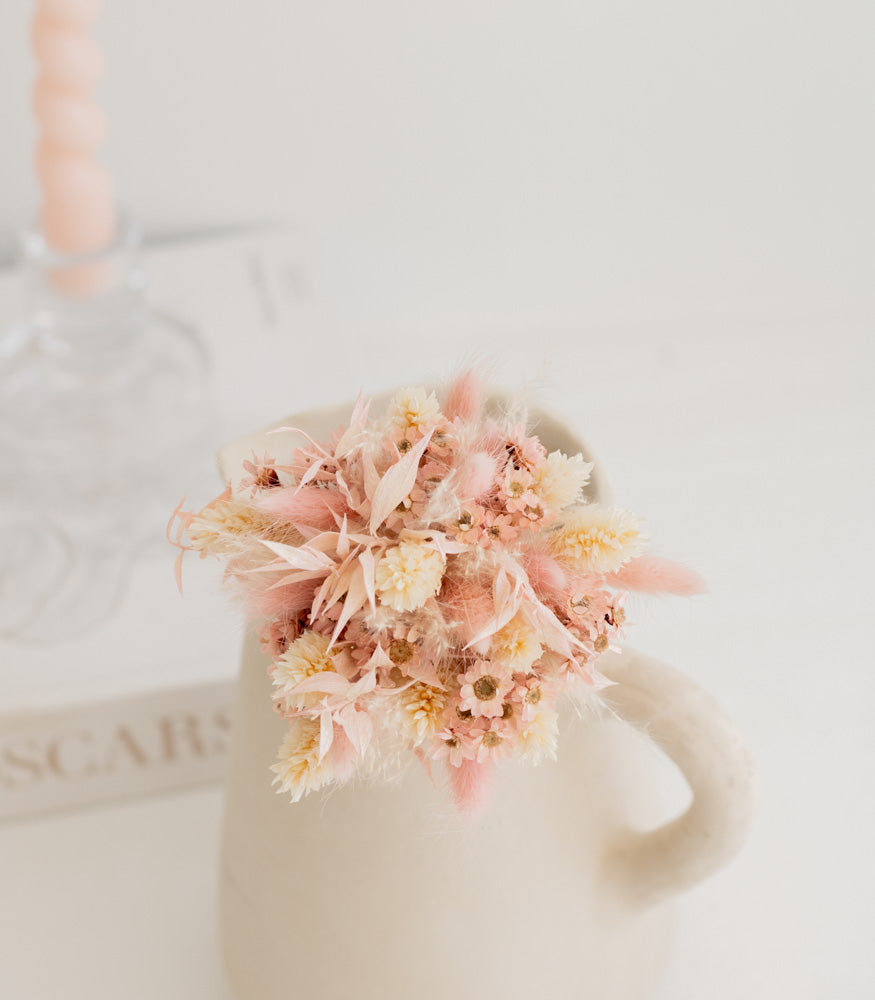 Kleiner Trockenblumenstrauß "Soft Blush" - mahina