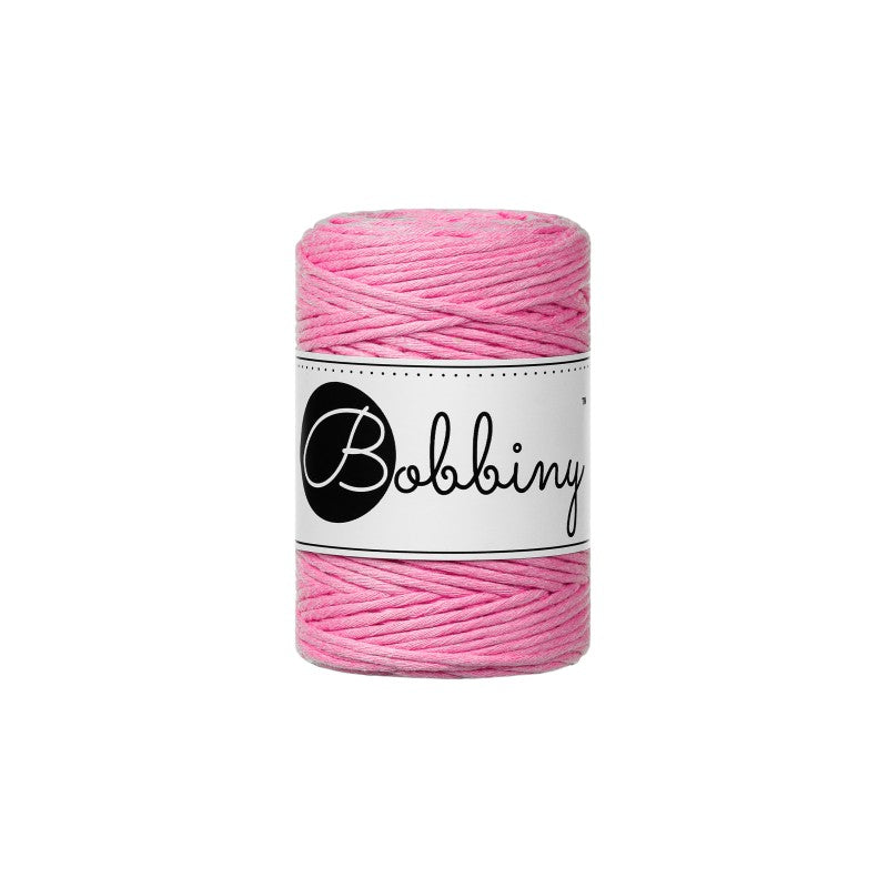 Bobbiny Makramee Garn 1,5mm gezwirnt Bubblegum Pink 100m