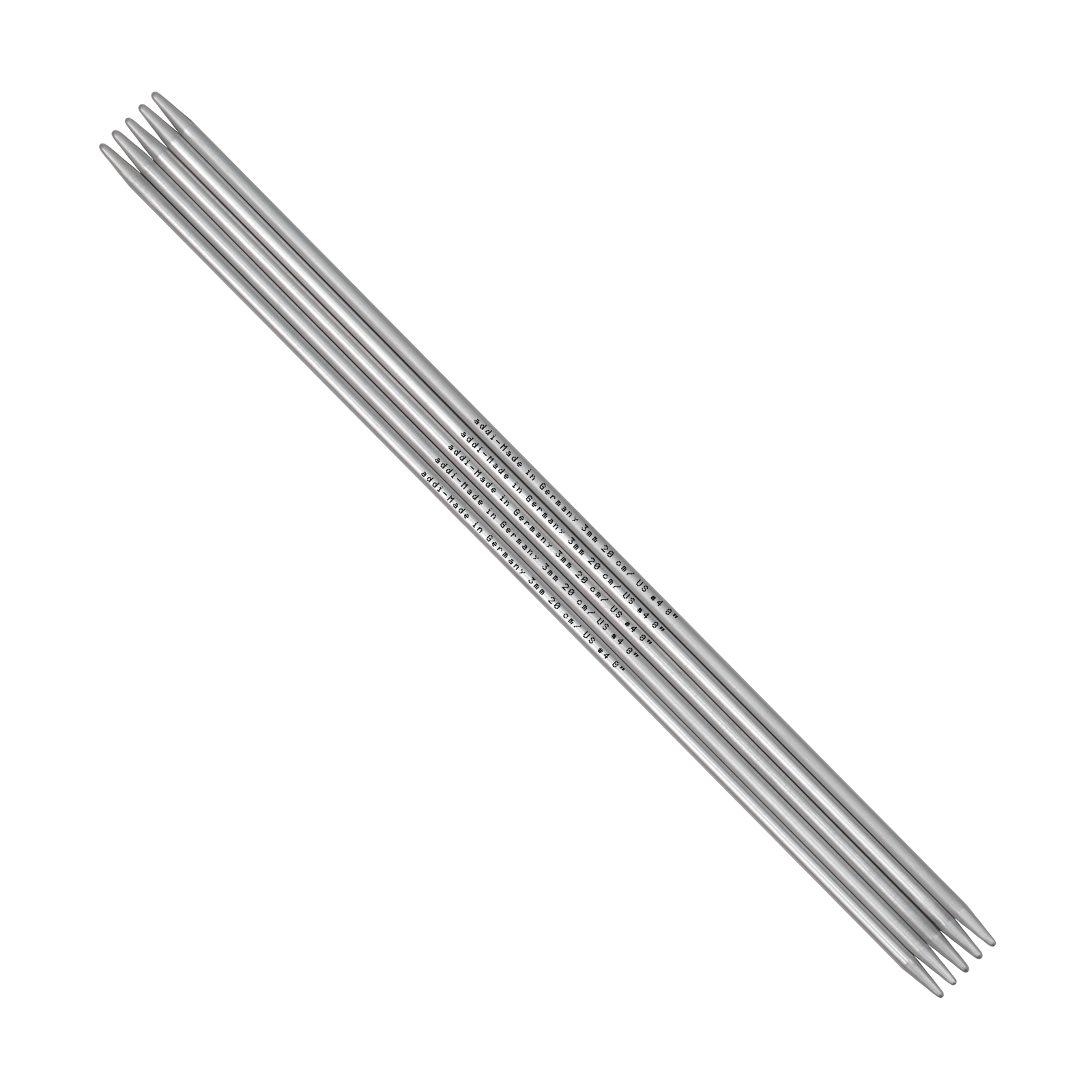 Addi Strumpfstricknadel "addiSock" Nadelspiel 20cm, 201-2 - mahina