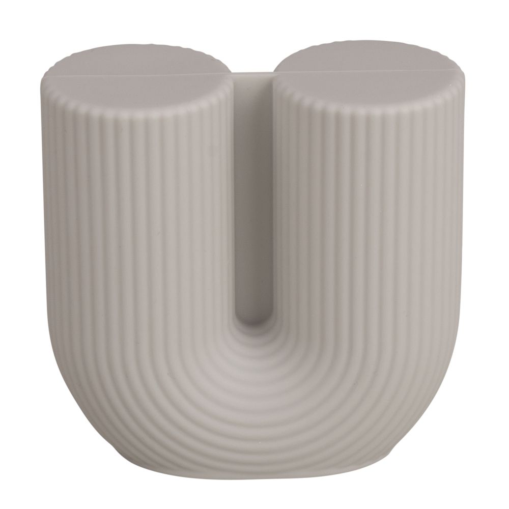 Silikon Gießform Vase Kerze U-Form geriffelt - mahina