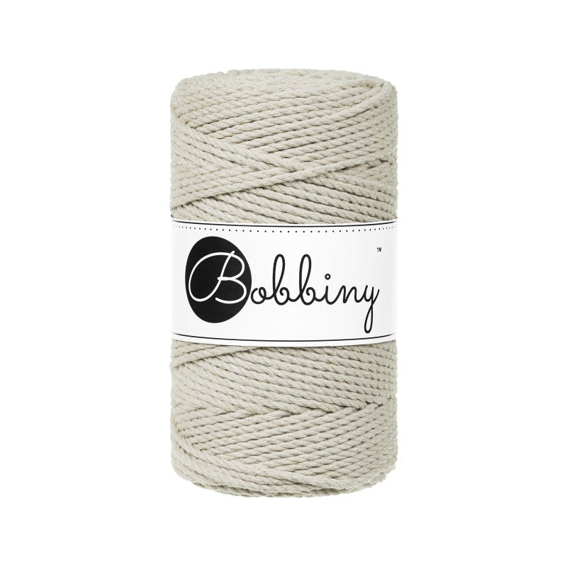 Bobbiny Makramee Garn 3mm 3ply 100m - mahina
