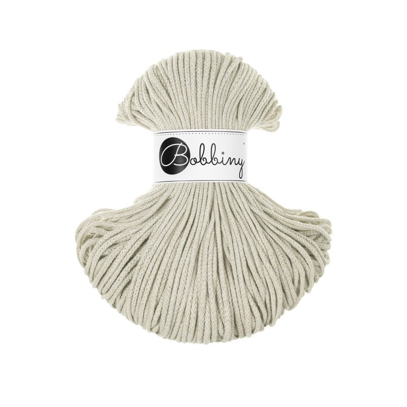 Bobbiny JUNIOR Flechtkordel 3mm geflochten Pale Olive 100m - mahina