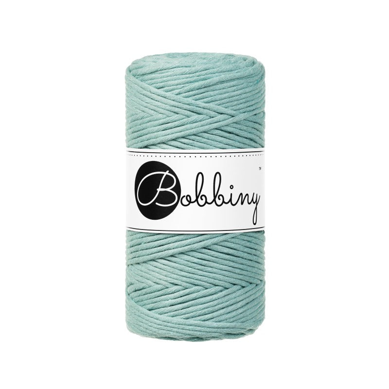Bobbiny Makramee Garn 3mm gezwirnt Duck Egg Blue 100m - mahina