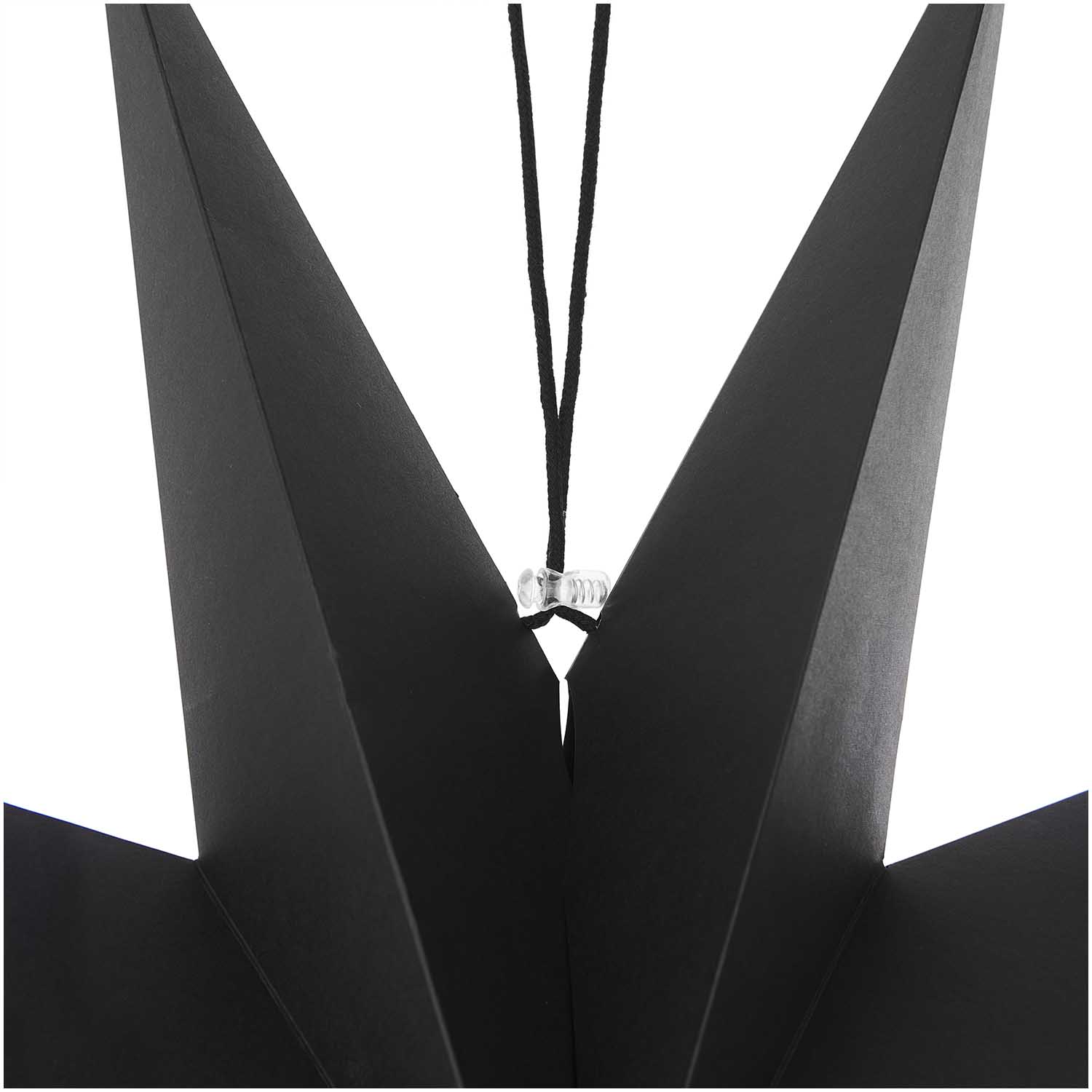 Weihnachtsschmuck Papierstern auffaltbar 28cm schwarz - mahina