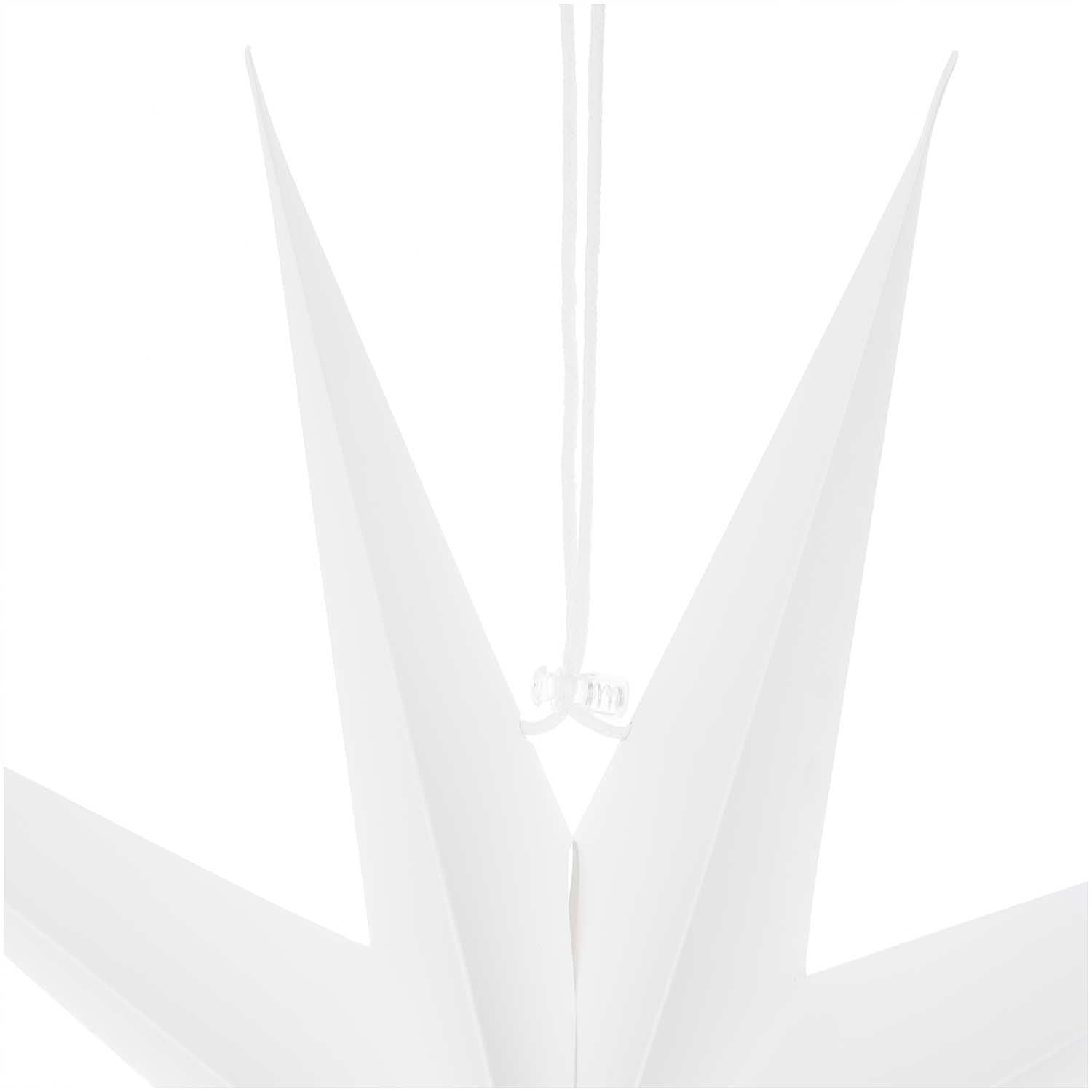 Weihnachtsschmuck Papierstern auffaltbar 60cm weiß - mahina