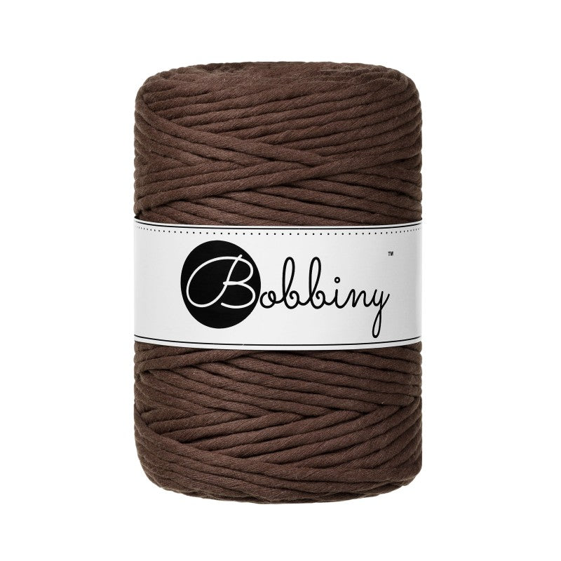 Bobbiny Makramee Garn 5mm gezwirnt Chocolate Brown 100m