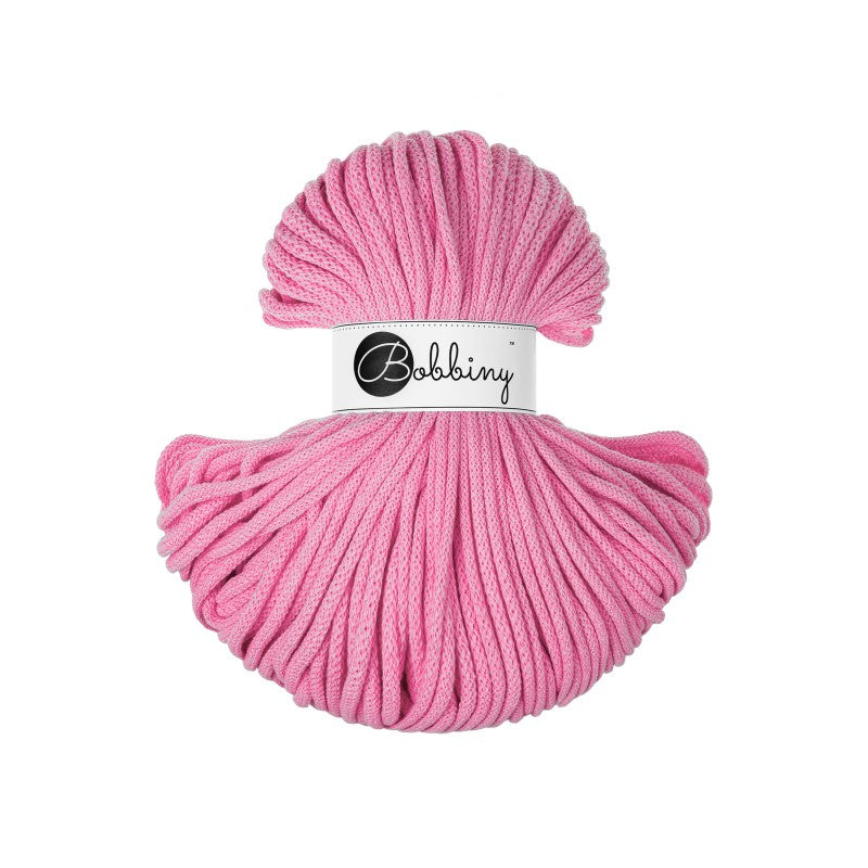 Bobbiny PREMIUM Flechtkordel 5mm geflochten Bubblegum Pink 100m