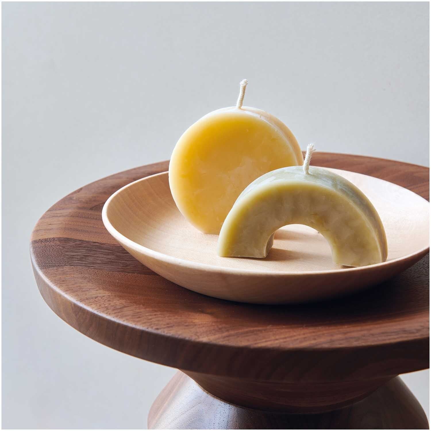 Kerzengießform flach, Regenbogen, 118x69x30mm - mahina