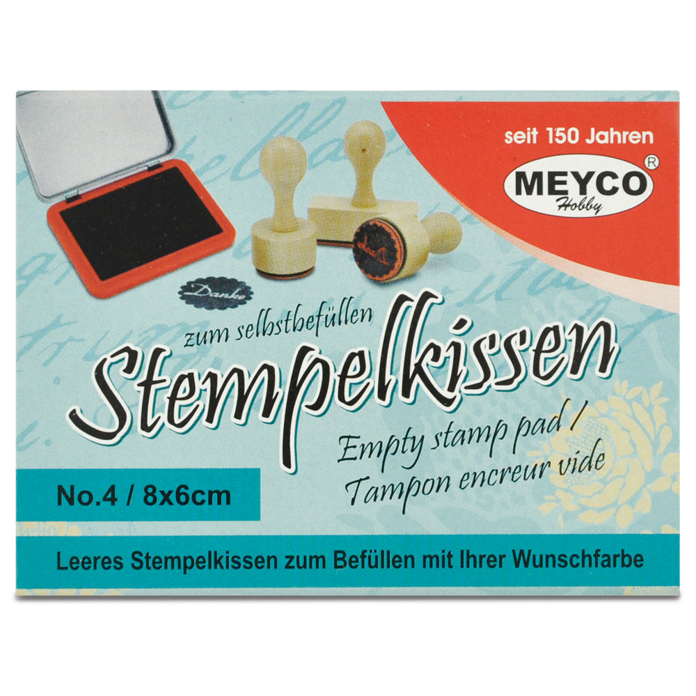 Stempelkissen im Metallgehäuse 8x6cm, nicht getränkt - mahina