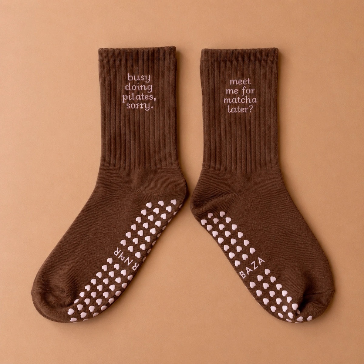 Pilates-Socken "Matcha"