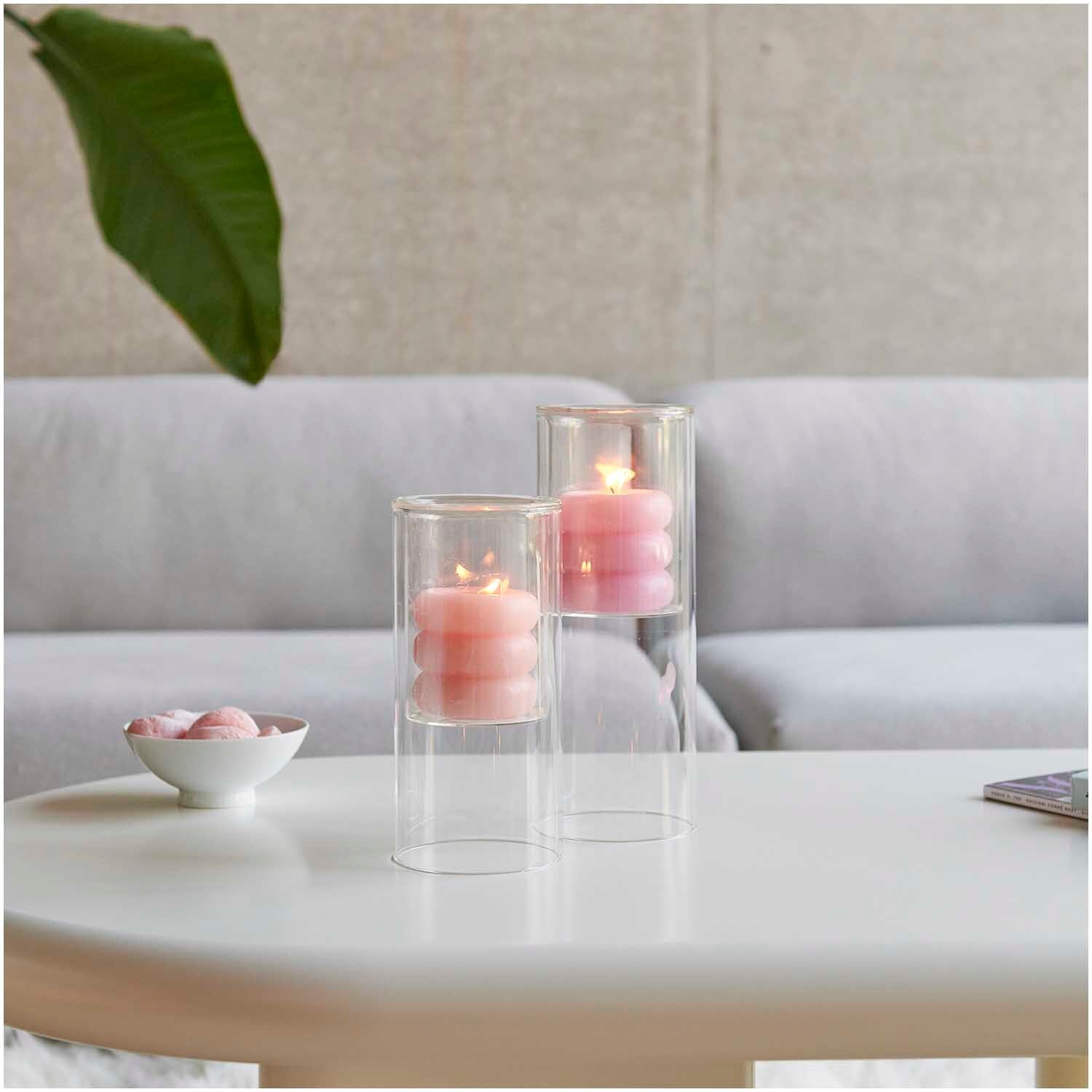 Glas-Windlicht, verschiedene Größen - mahina