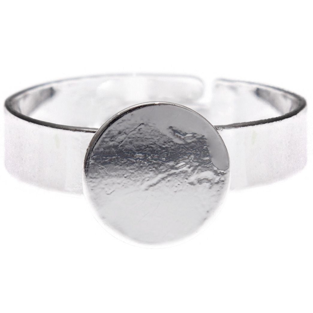 Ring größenverstellbar mit runder Klebefläche, 2 Stück - mahina