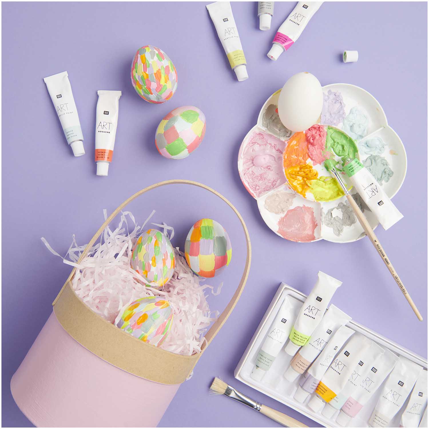 ART Künstler Acrylfarben-Set Pastell 12x12ml - mahina