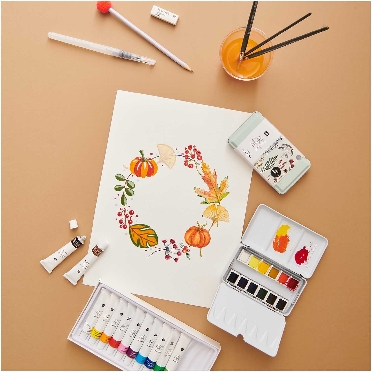 ART Künstler Acrylfarben-Set Basic 12x12ml - mahina