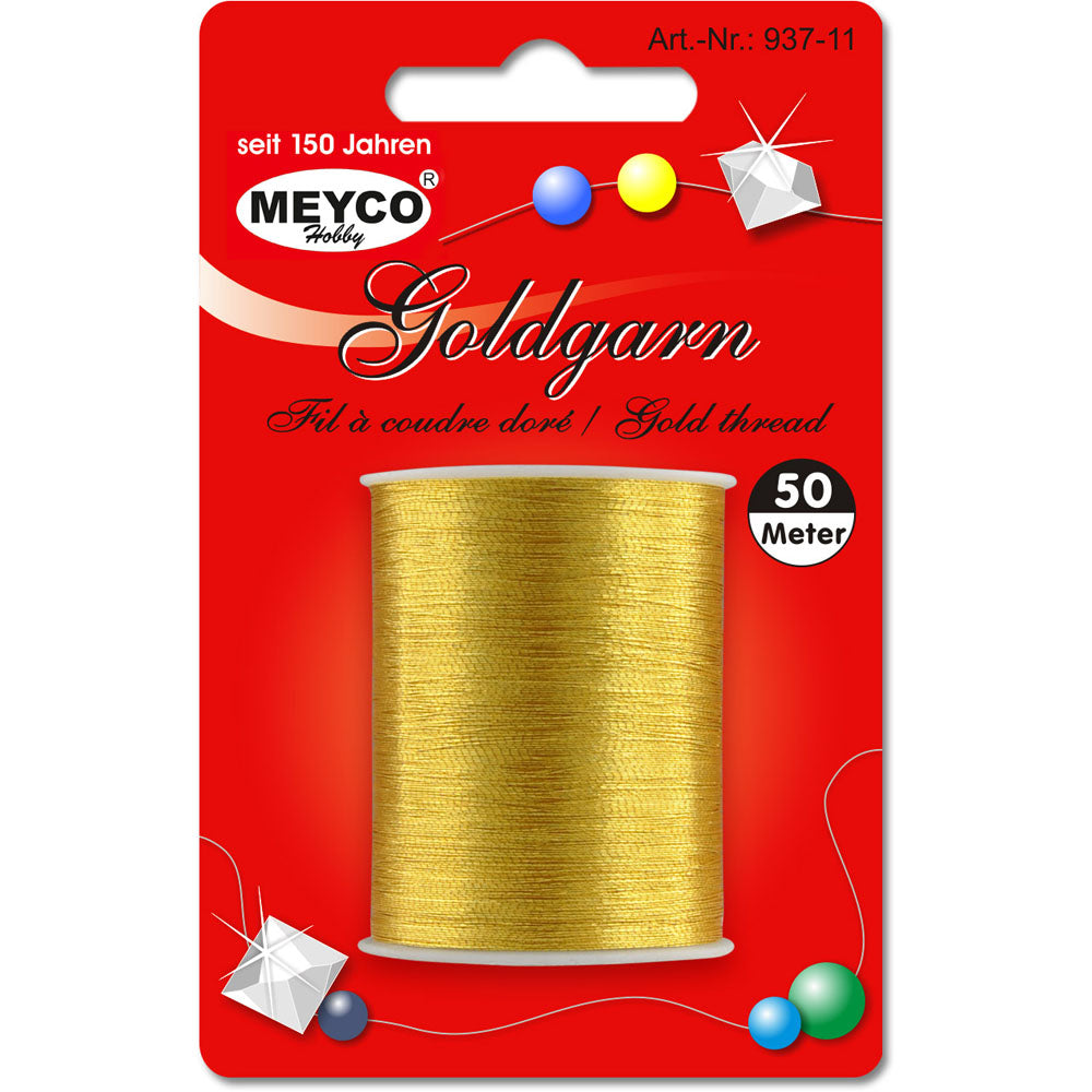 Meyco Nähgarn gold, 50m - mahina