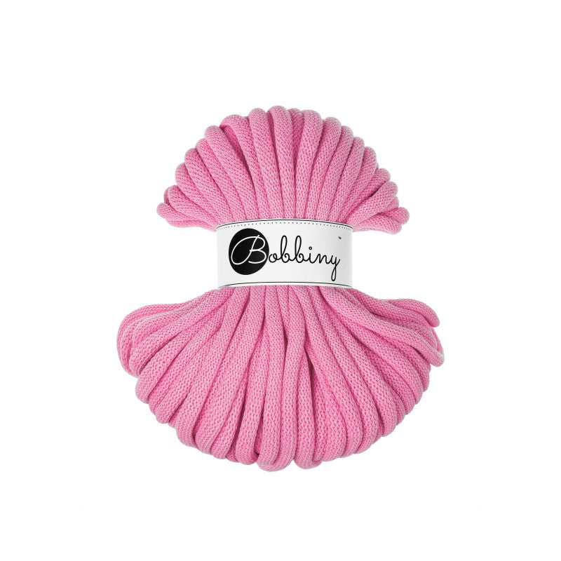 Bobbiny JUMBO Flechtkordel 9mm geflochten Bubblegum Pink 30m