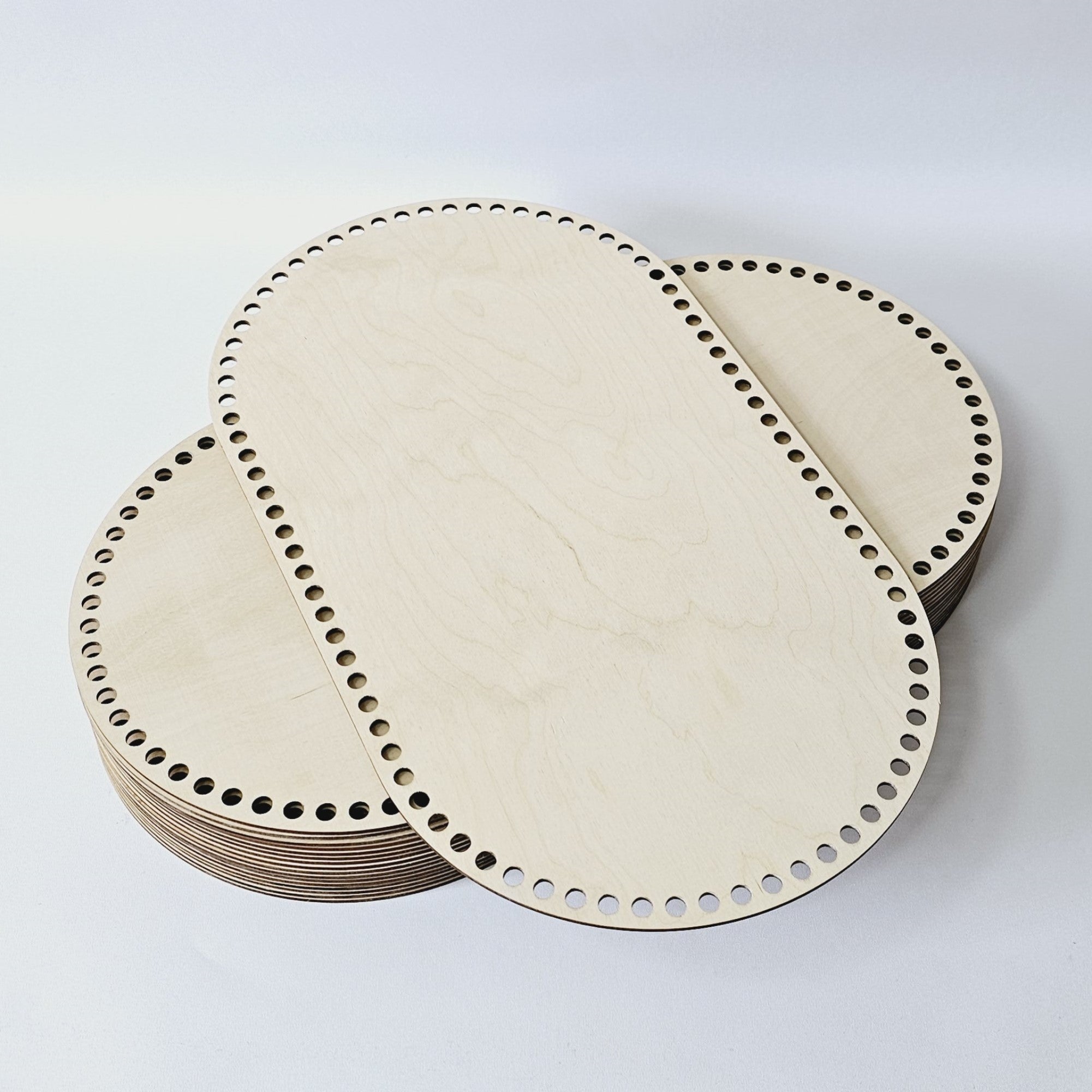 Häkelboden Puppenkorb 3mm Birkenholz 12 Größen - mahina