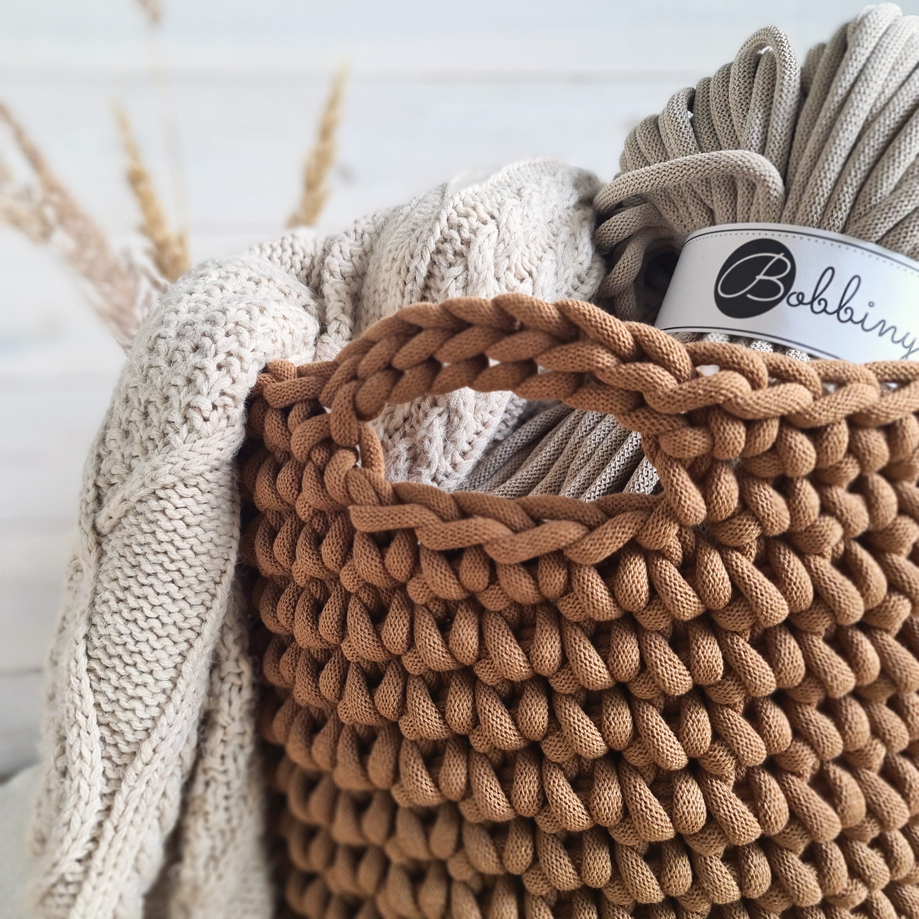 Bobbiny JUMBO Flechtkordel 9mm geflochten 100m verschiedene Farben - mahina