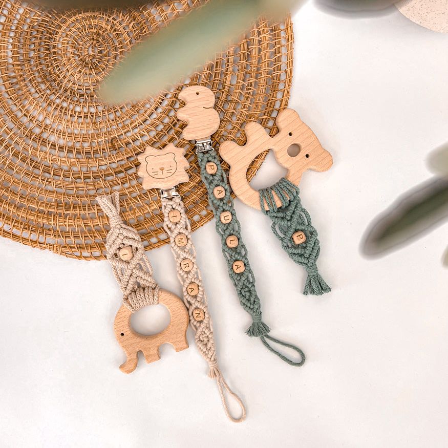 Handgemachtes Makramee Babyset "Classic" personalisierbar - mahina