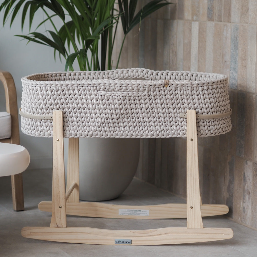 Handgemachter Moseskorb/Babywiege - mahina x kilea - mahina