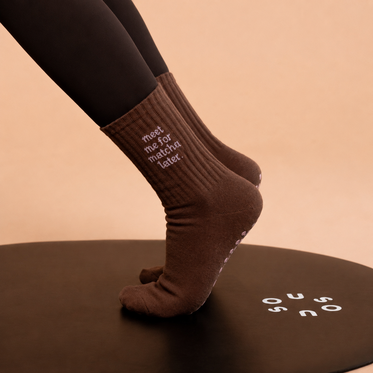 Pilates-Socken "Matcha"