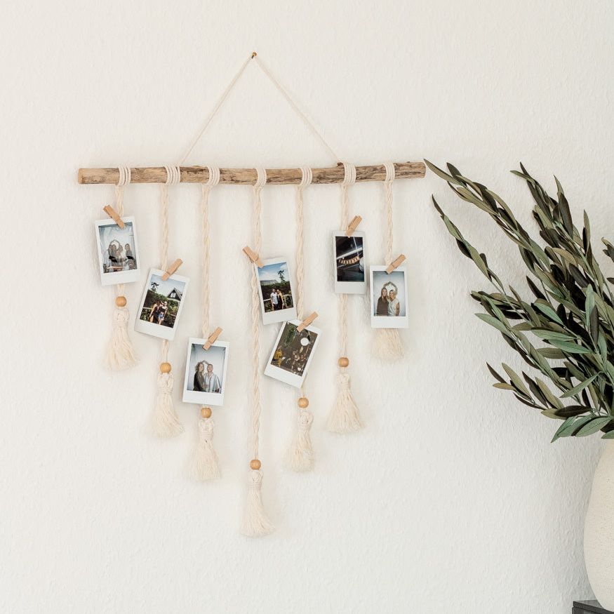 Handgemachter Makramee Fotowandbehang "Tassel" - mahina