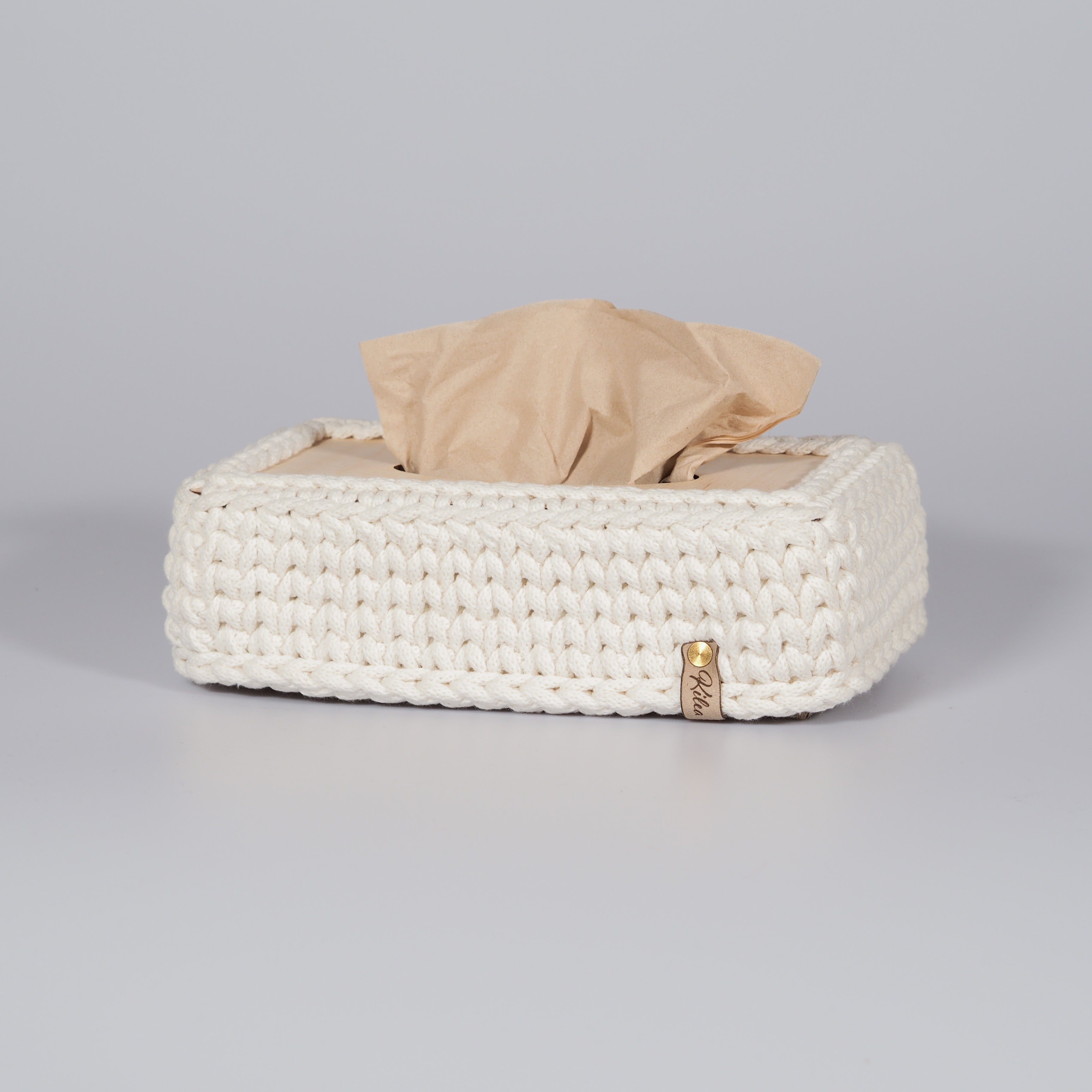 Handgemachte Häkel-Taschentuchbox - mahina x kilea - mahina