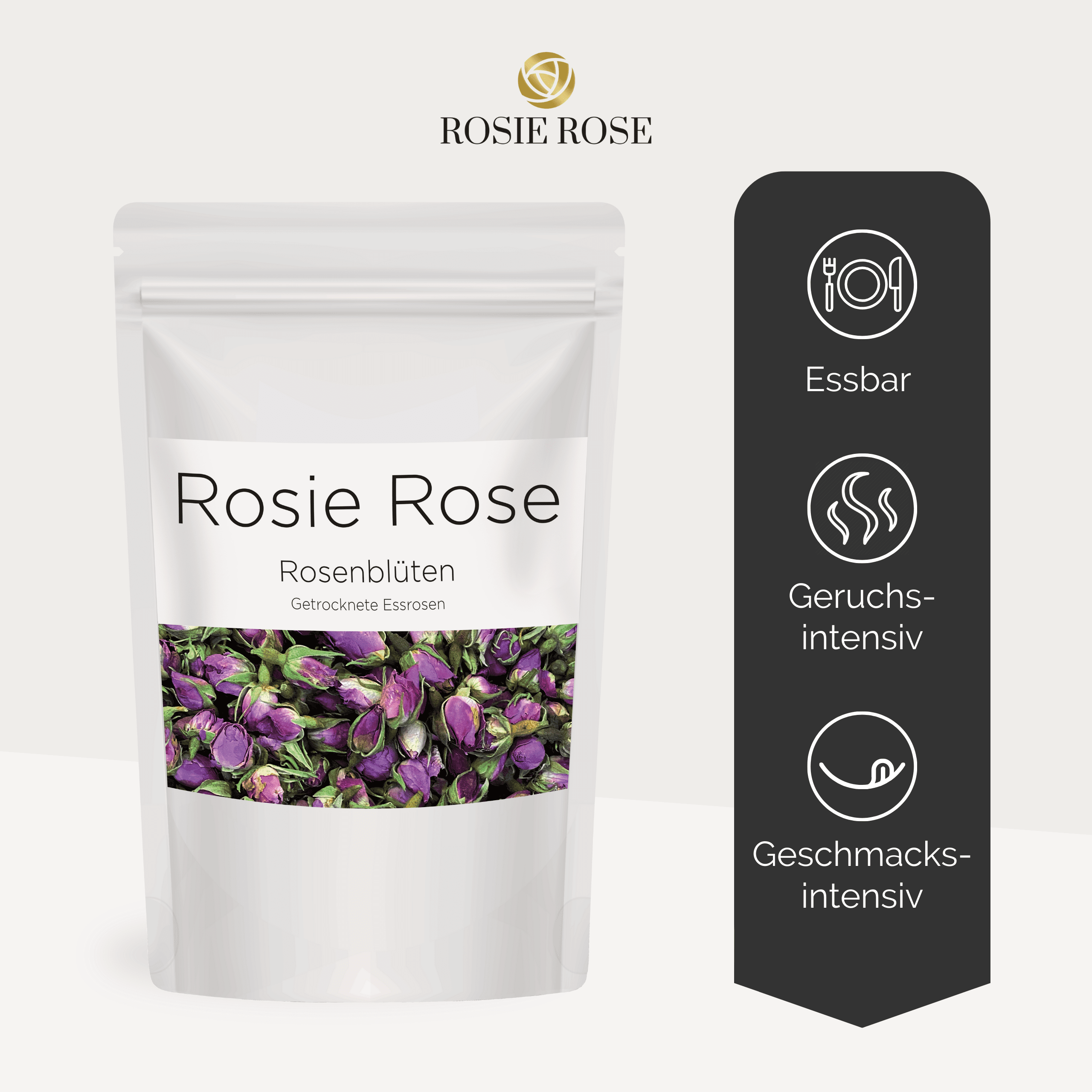 Essbare Blüten "Damaszener Rosenblüten" - mahina