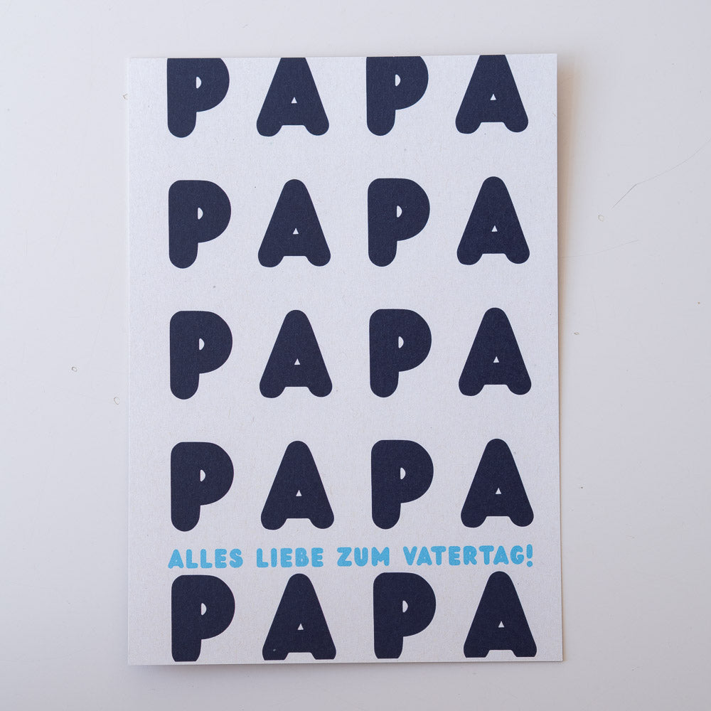 Geschenkkarte "Papa Papa" - Postkarten von mahina
