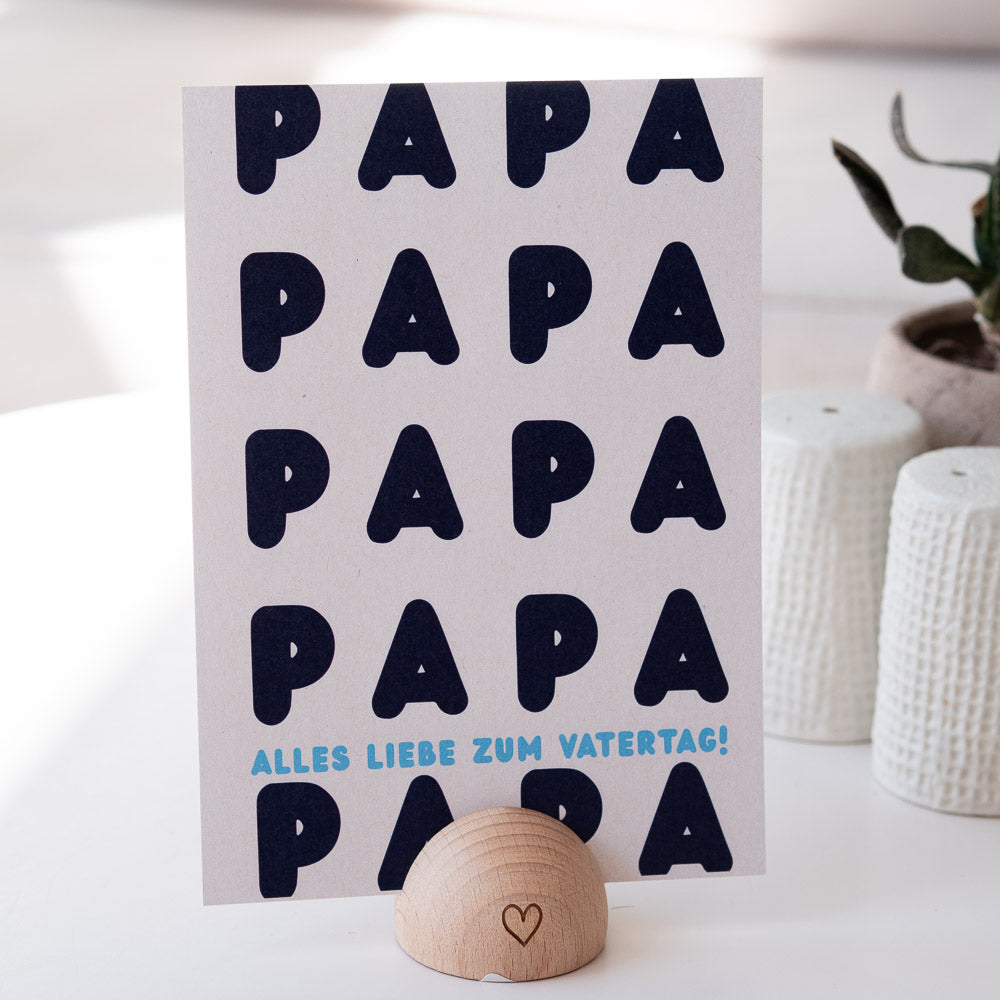 Geschenkkarte "Papa Papa" - Postkarten von mahina