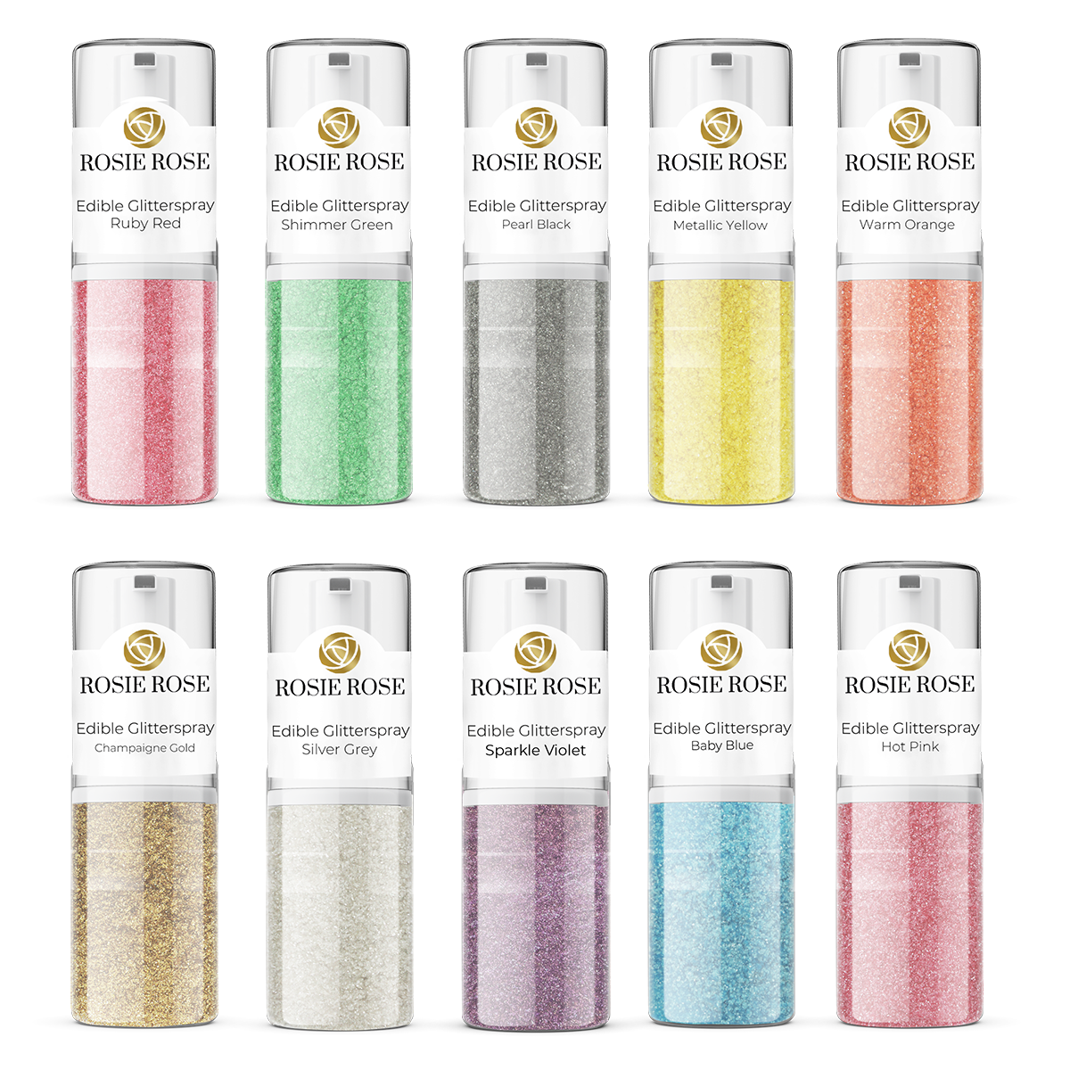 Essbares Glitterspray 5g - 10 Farben - mahina