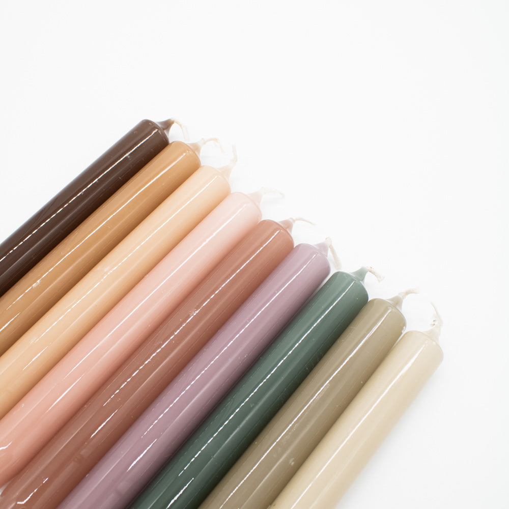 Tafelkerze "Hochglanz" 2,1x19cm in verschiedenen Farben - mahina