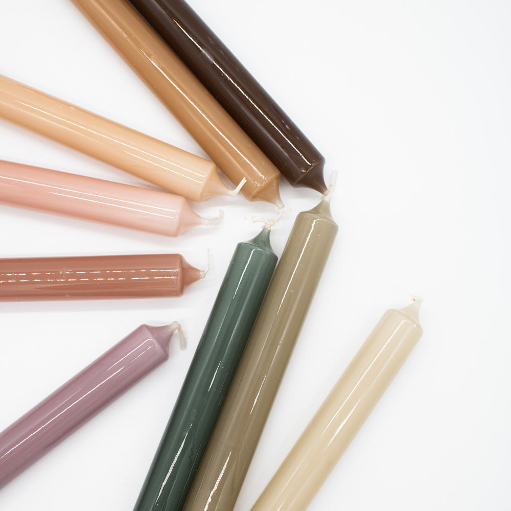 Tafelkerze "Hochglanz" 2,1x19cm in verschiedenen Farben - mahina