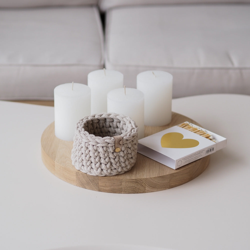 Häkelboden "Rund" Birkenholz 8mm Bohrung 13 Größen - mahina