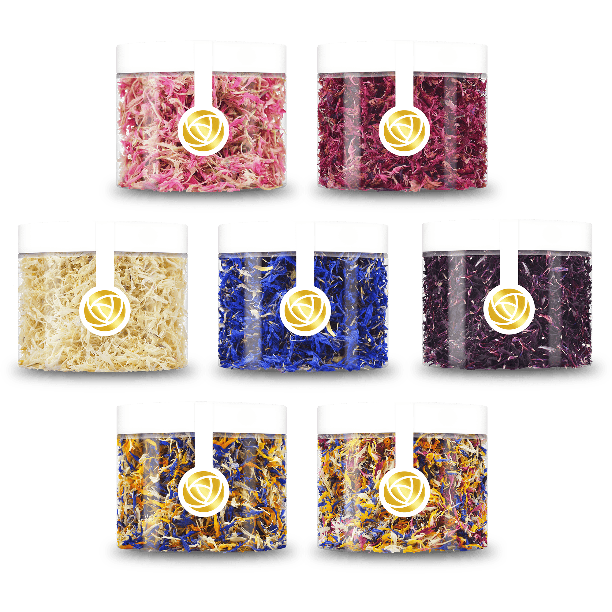 Essbare Blüten "Kornblumenblüten" 6g - 7 Farben - mahina