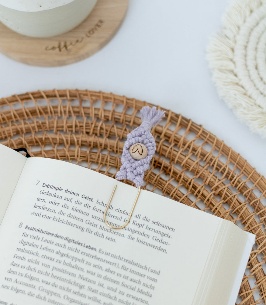 Handgemachtes Makramee Lesezeichen "Vivi" - mahina