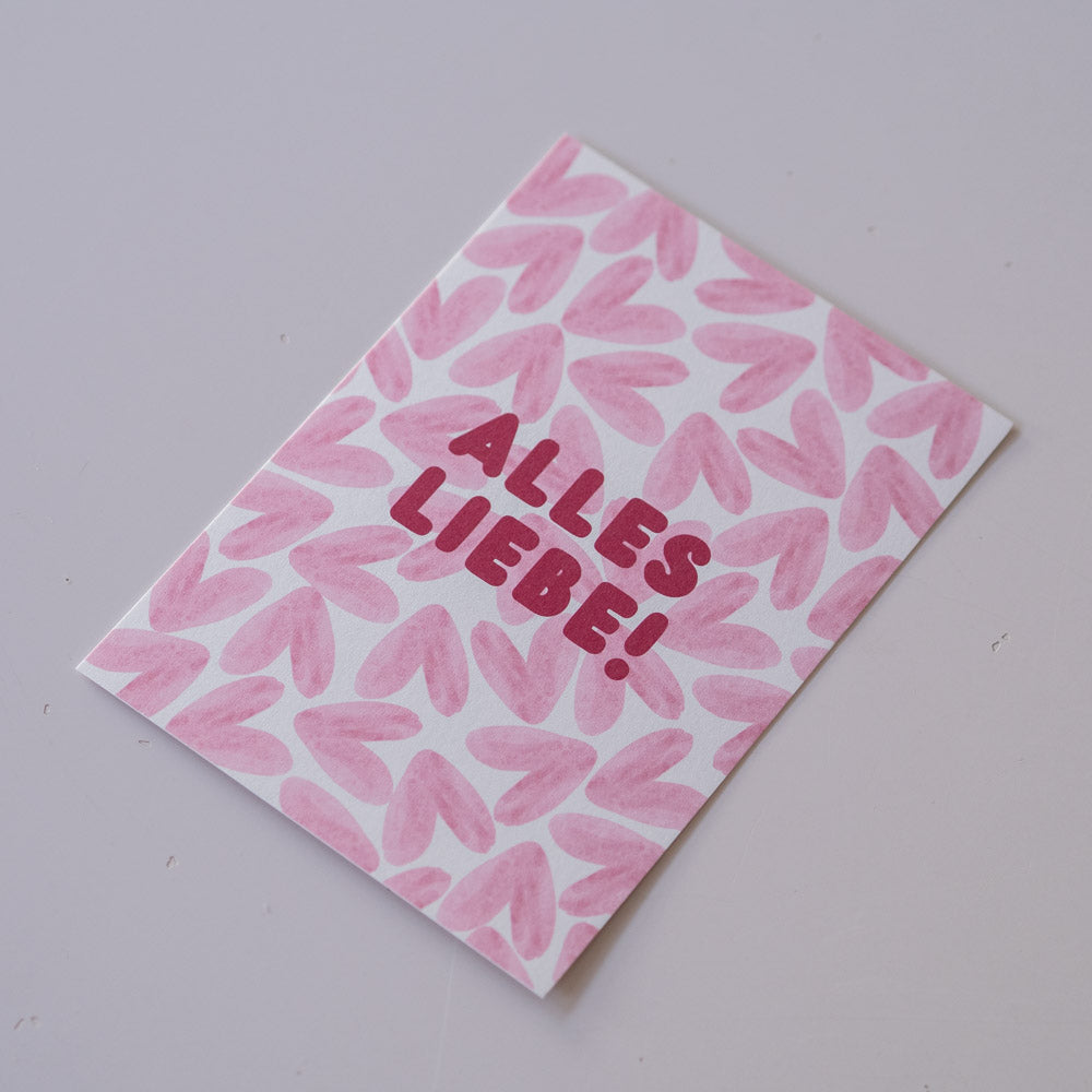 Geschenkkarte "Alles liebe!"