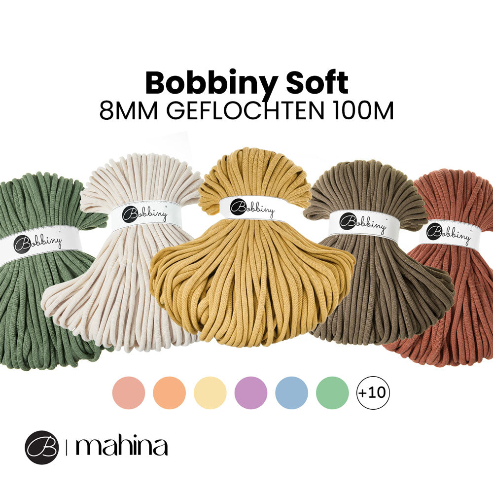 Bobbiny JUMBO SOFT Flechtkordel 8mm geflochten
