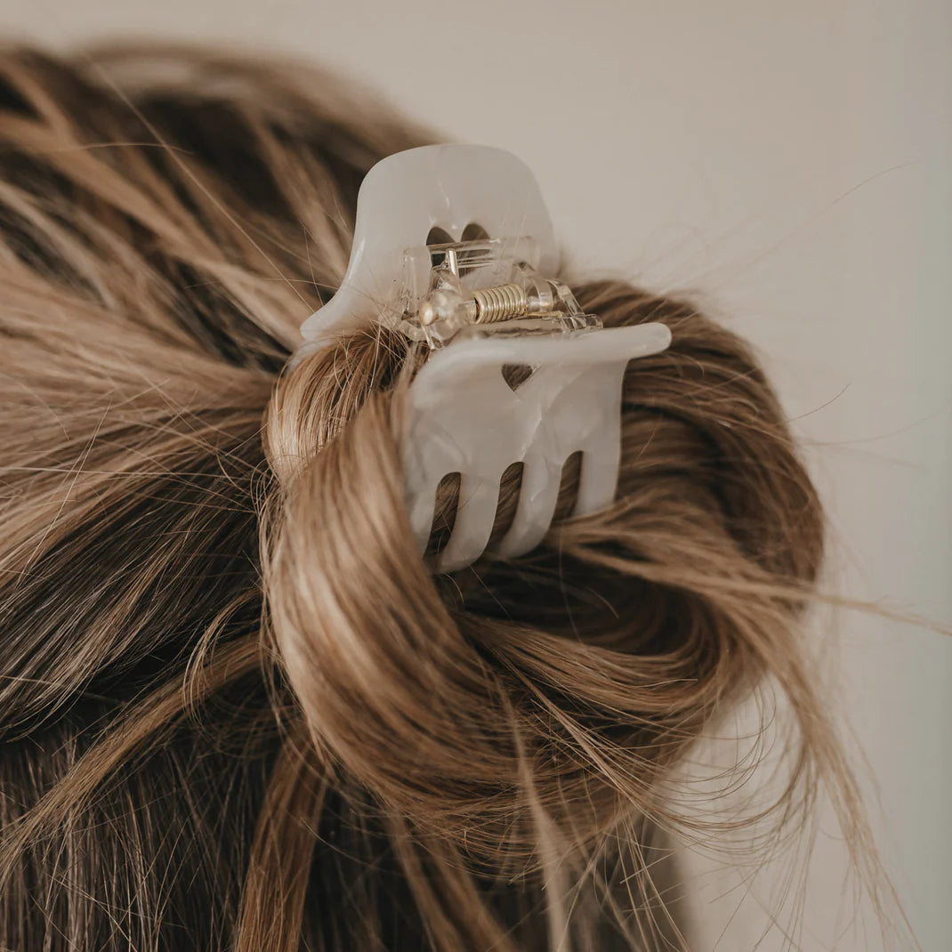 Eulenschnitt Haarspange Herz Pearl - mahina