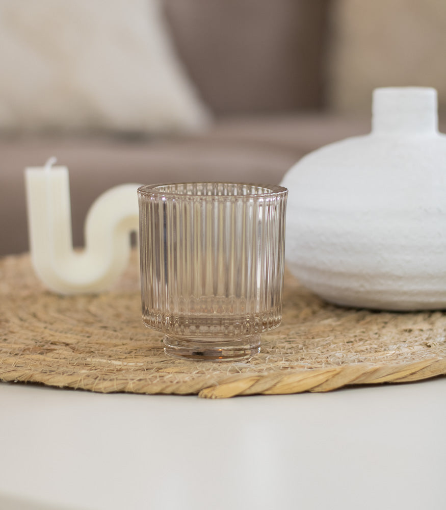 Teelichtglas "Mari", verschiedene Farben - Interior > Dekoration > Teelichtglas von mahina