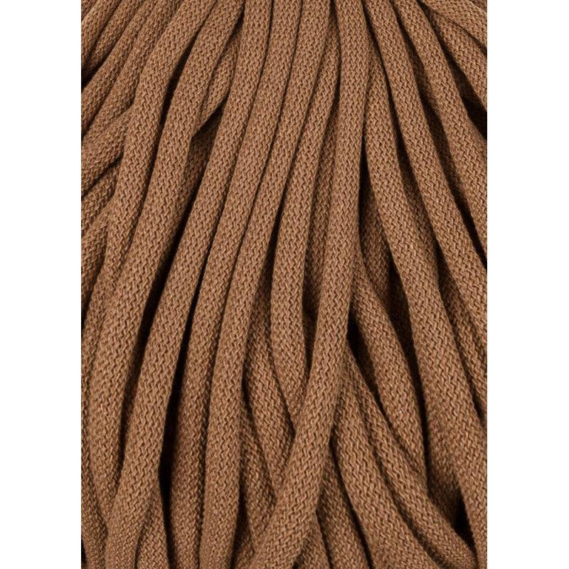 Bobbiny JUMBO Flechtkordel 9mm geflochten Caramel 100m - mahina