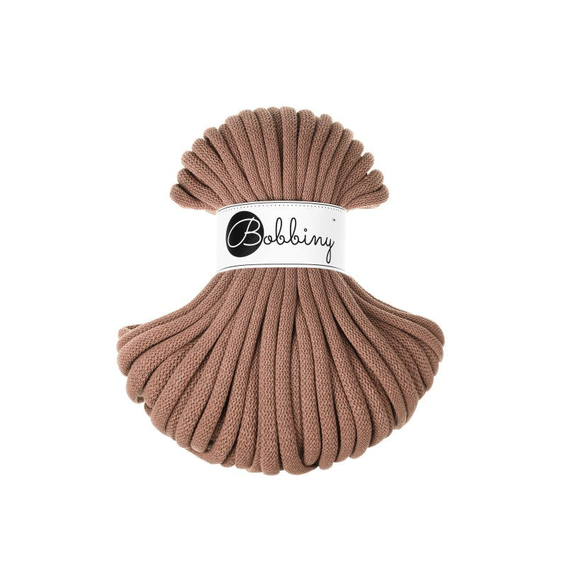 Bobbiny JUMBO Flechtkordel 9mm geflochten Mocha Mousse 30m - Garne > Baumwollgarne > Bobbiny > Geflochten > 9mm von mahina