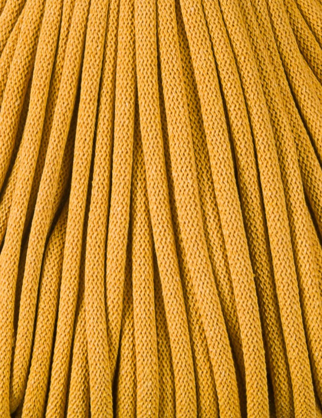 Bobbiny JUMBO SOFT Flechtkordel 8mm geflochten Mustard 100m - Garne > Baumwollgarne > Bobbiny > Geflochten > 9mm von mahina