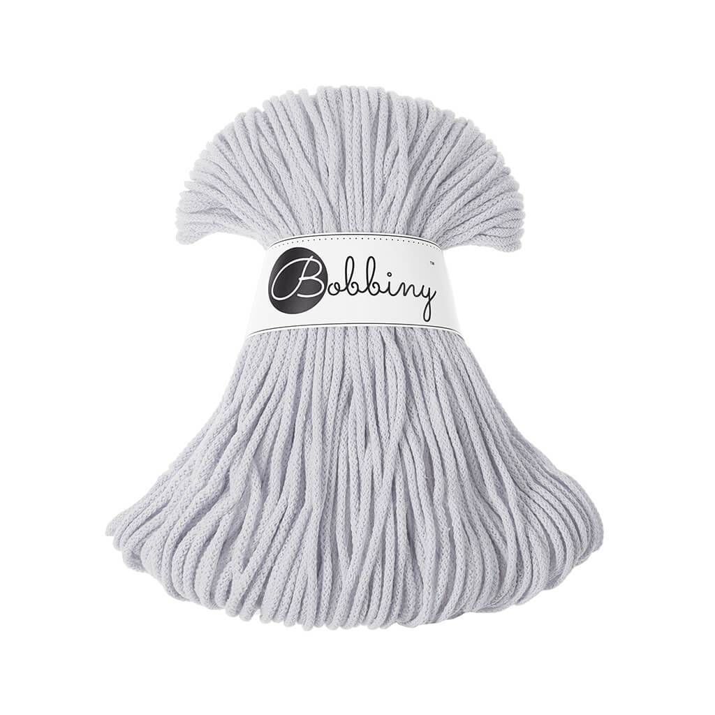 Bobbiny JUNIOR Flechtkordel 3mm geflochten Light Grey 100m - mahina