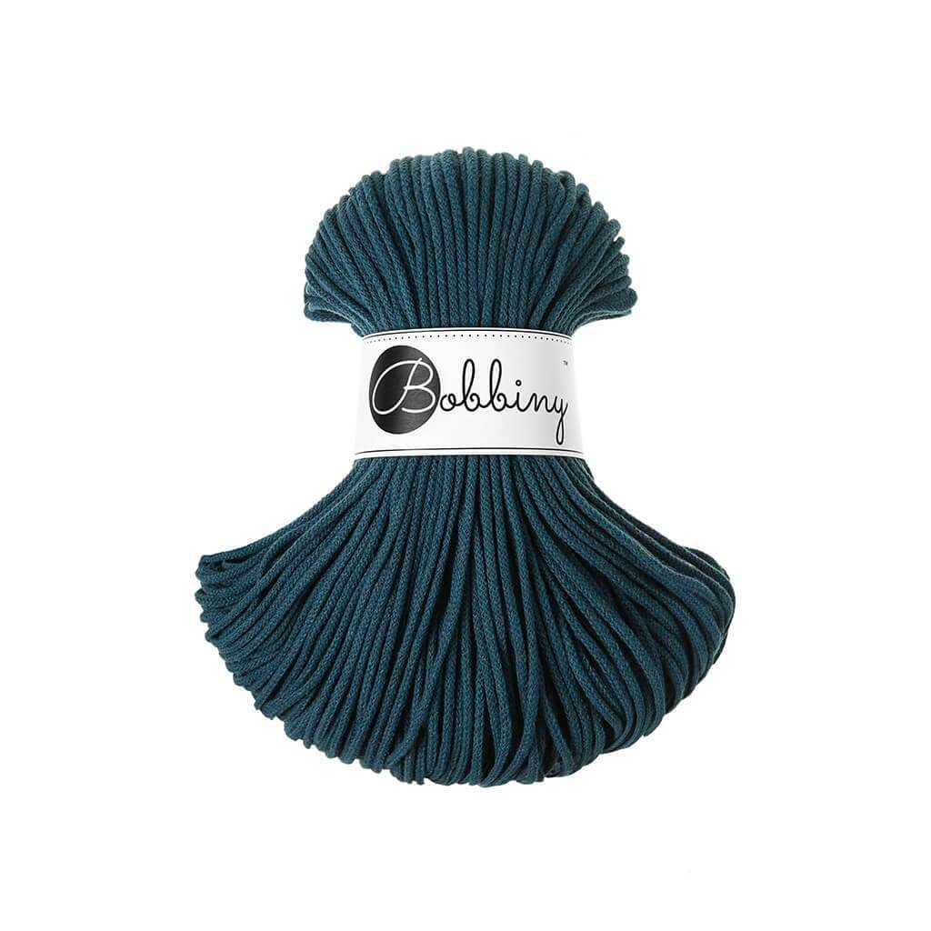Bobbiny JUNIOR Flechtkordel 3mm geflochten Peacock Blue 100m - mahina