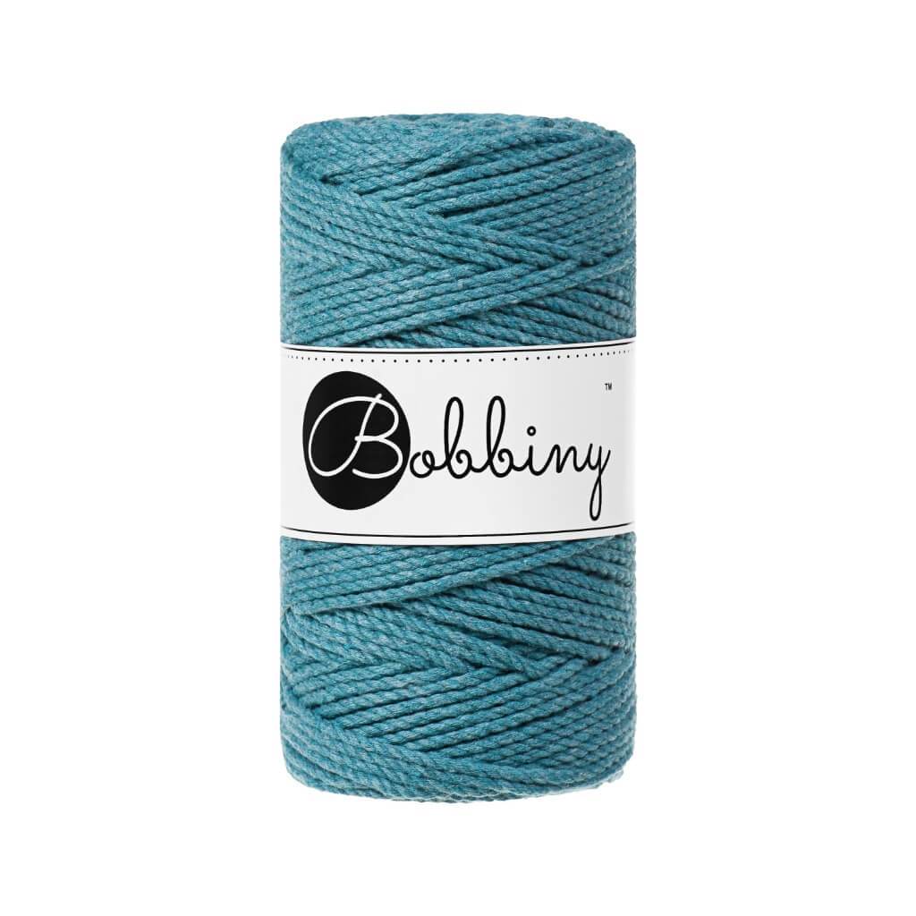 Bobbiny Makramee Garn 3mm 3ply Teal 100m - mahina