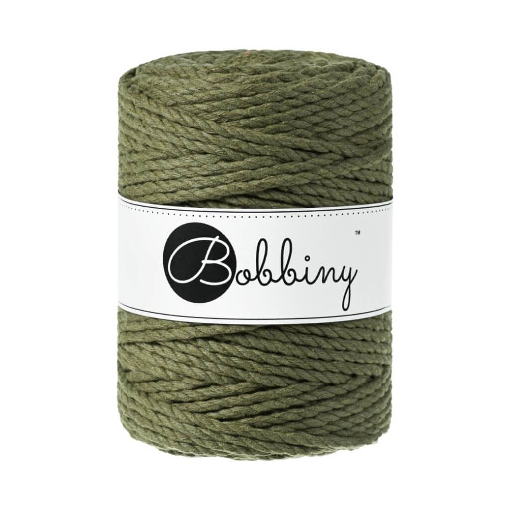 Bobbiny Makramee Garn 5mm 3ply Avocado 100m - mahina