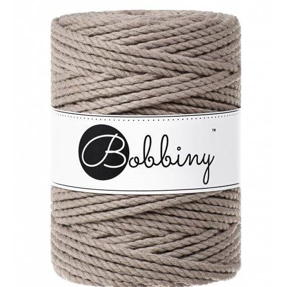 Bobbiny Makramee Garn 5mm 3ply Coffee 100m - mahina